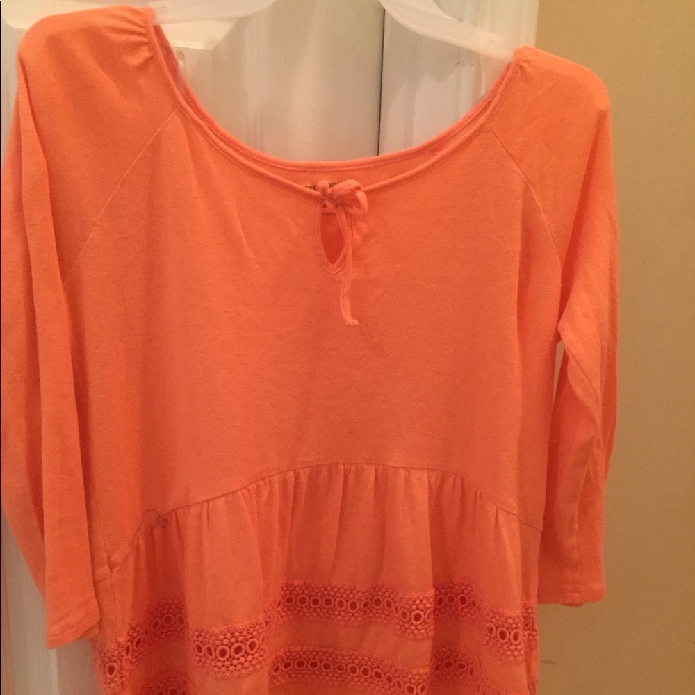 Salmon Orange Arizona Boho Top
